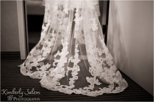 Lacy train of the dress Lacy train of the dress